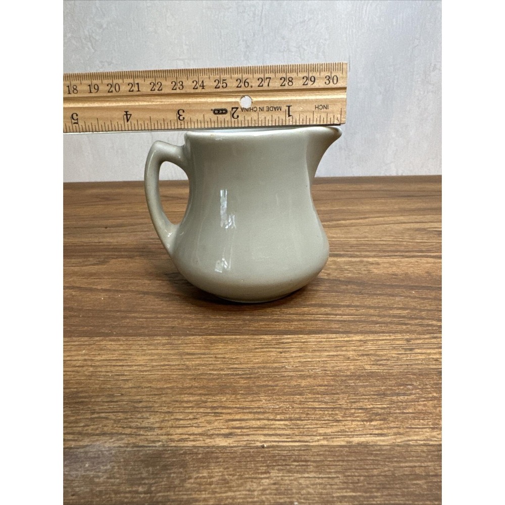 SHENANGO CHINA Inca Ware Creamer Syrup Pitcher Restaurant Ware Beige Vintage - Picture 6 of 8